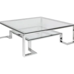 KARE Design Table Basse Silver Rush 120X120Cm