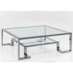 KARE Design Table Basse Silver Rush 120X120Cm