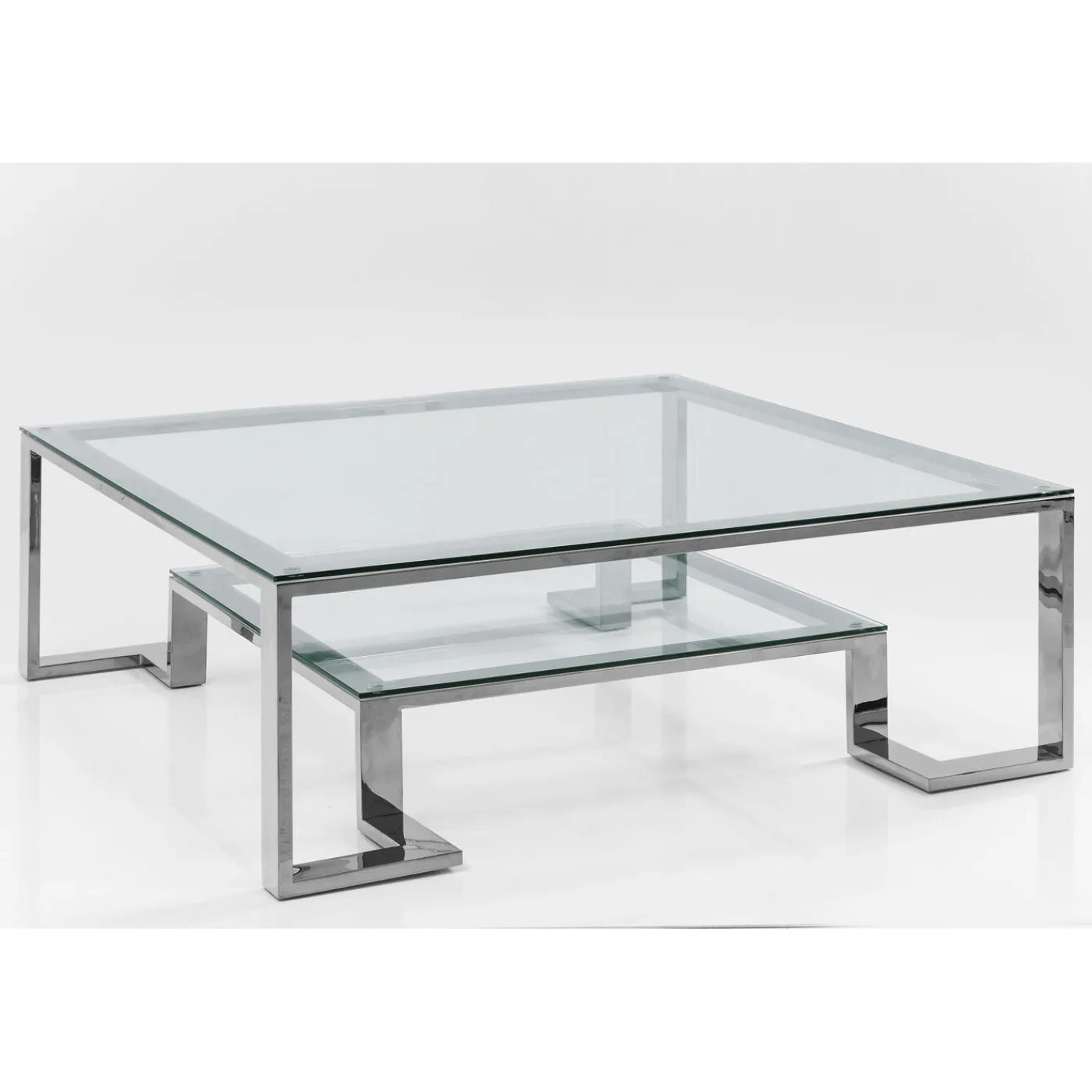 KARE Design Table Basse Silver Rush 120X120Cm