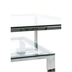 KARE Design Table Basse Silver Rush 120X120Cm