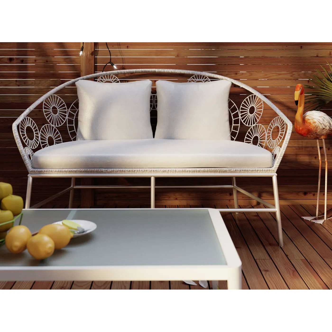 KARE Design Table Basse Tiki Blanc