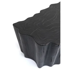 KARE Design Table Basse Tree Stump Noir 119X68Cm