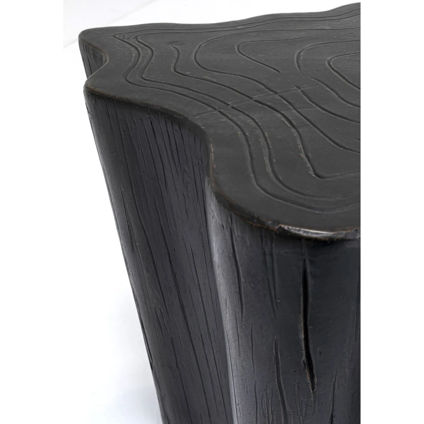 KARE Design Table Basse Tree Stump Noir 119X68Cm