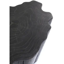 KARE Design Table Basse Tree Stump Noir 119X68Cm