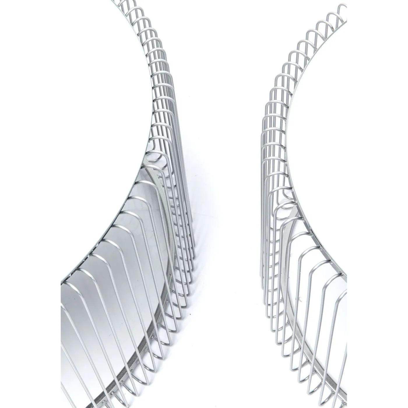 KARE Design Table Basse Wire Argente (2/Set)