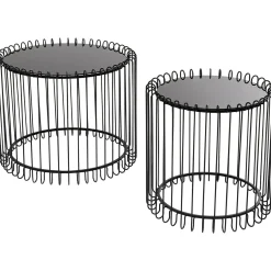 KARE Design Table Basse Wire Live (2/Set)
