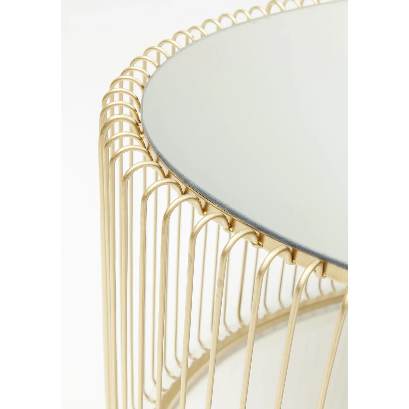 KARE Design Table Basse Wire Uno Laiton 60X90Cm