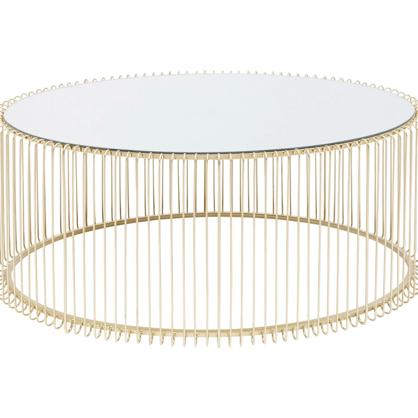 KARE Design Table Basse Wire Uno Laiton 60X90Cm