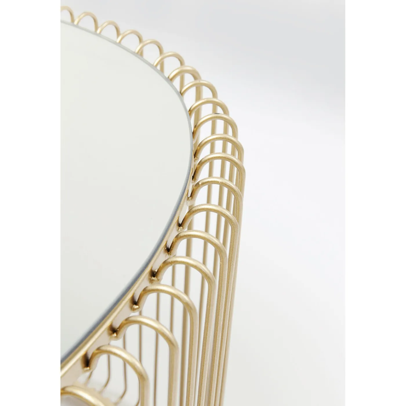 KARE Design Table Basse Wire Uno Laiton 60X90Cm