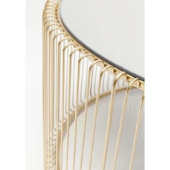 KARE Design Table Basse Wire Uno Laiton O80Cm