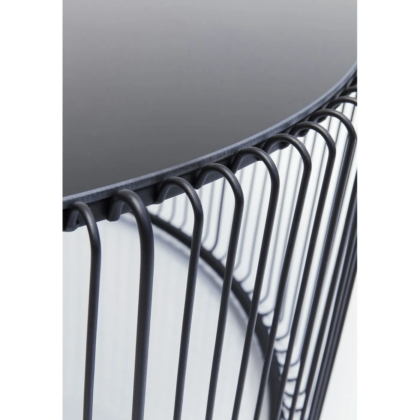 KARE Design Table Basse Wire Uno Noir O80Cm