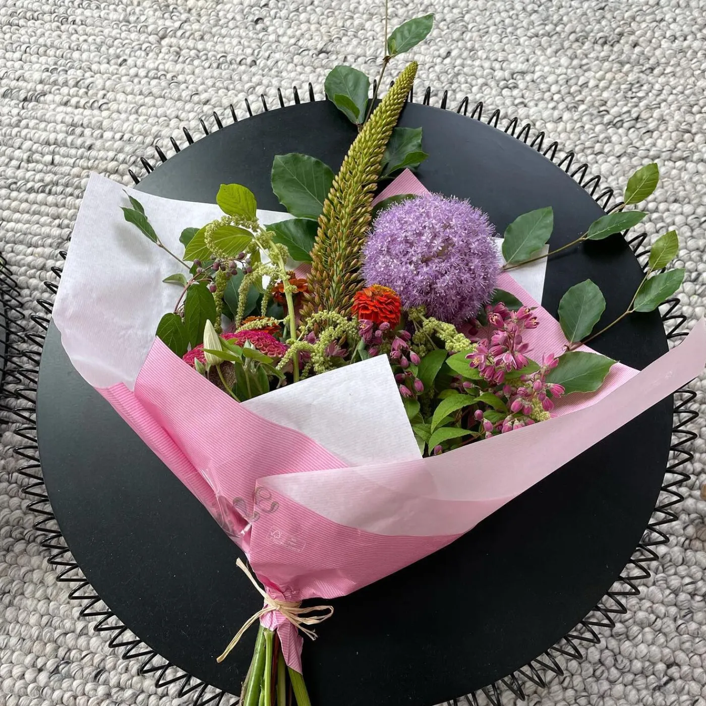 KARE Design Table Basse Wire Uno Noir O80Cm