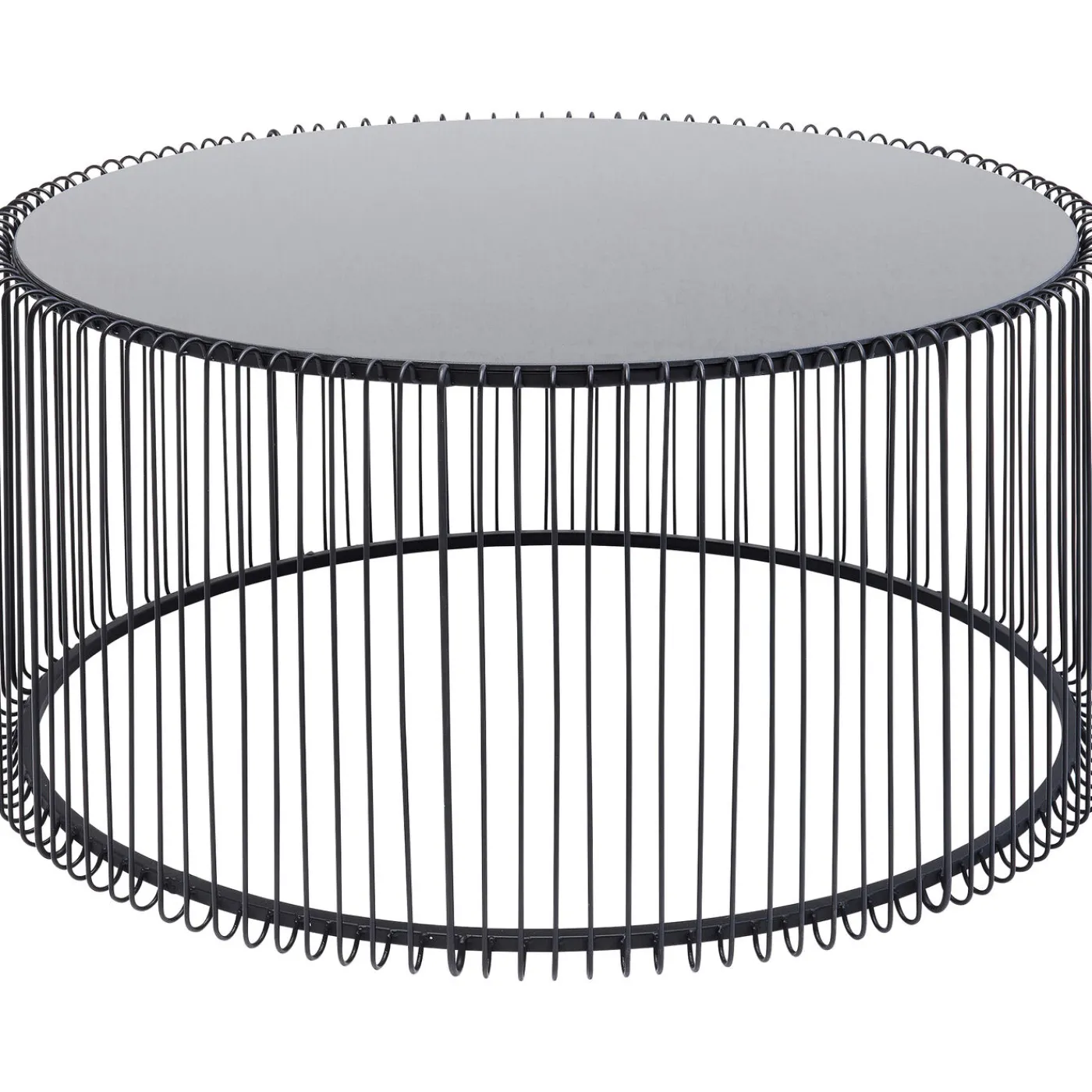 KARE Design Table Basse Wire Uno Noir O80Cm