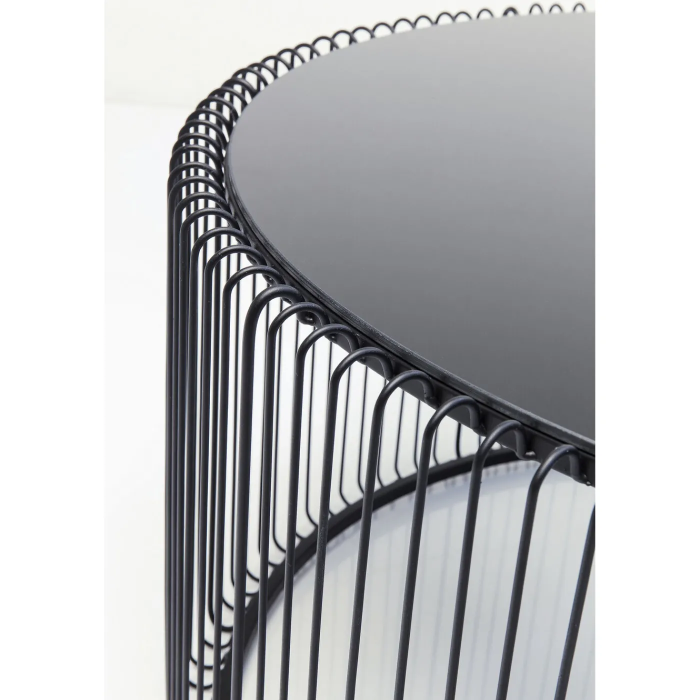 KARE Design Table Basse Wire Uno Noir O80Cm