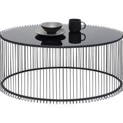 KARE Design Table Basse Wire Uno Noir 60X90Cm