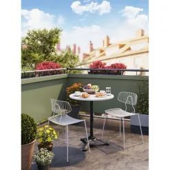 KARE Design Table Bistrot Kaffeehaus Blanc O 60