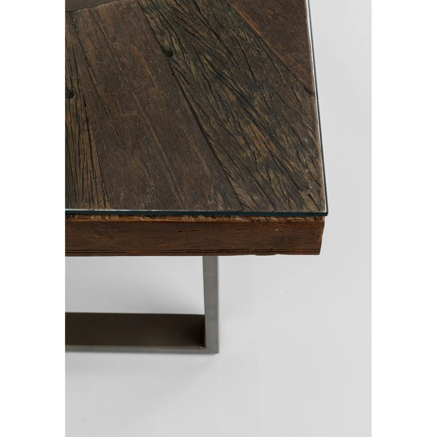 KARE Design Table Conley Acier Brut 180X90