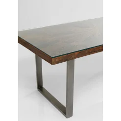 KARE Design Table Conley Acier Brut 180X90