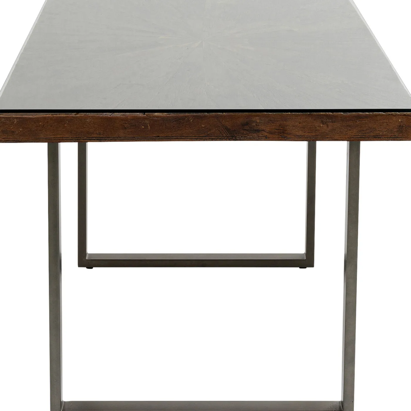 KARE Design Table Conley Acier Brut 180X90