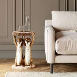 KARE Design Table D Appoint Animal Meerkat Sisters O33Cm