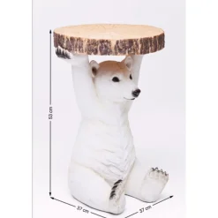 KARE Design Table D Appoint Animal Polar Bear O37Cm