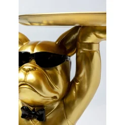 KARE Design Table D Appoint Cool Bulldog Tray Dore 34X55Cm