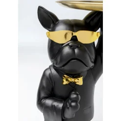 KARE Design Table D Appoint Cool Bulldog Tray Noir 34X55Cm
