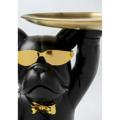 KARE Design Table D Appoint Cool Bulldog Tray Noir 34X55Cm