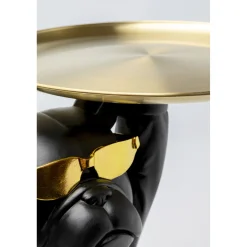 KARE Design Table D Appoint Cool Bulldog Tray Noir 34X55Cm