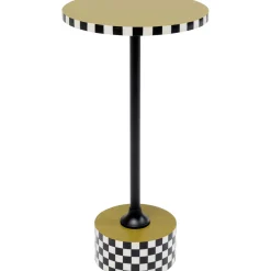 KARE Design Table D Appoint Domero Checkers Vert Olive O25Cm