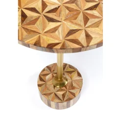 KARE Design Table D Appoint Domero Geo Laiton O40Cm