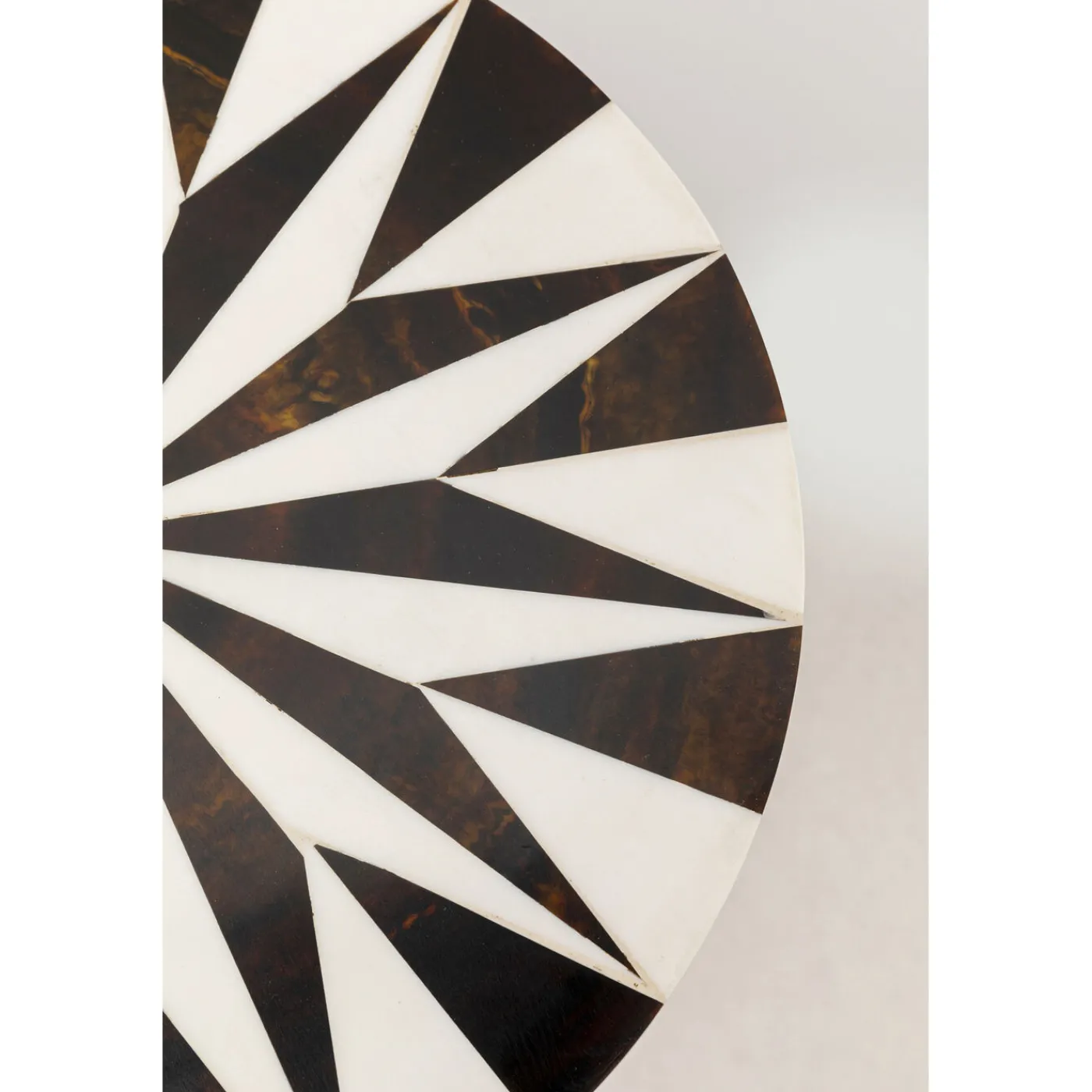 KARE Design Table D Appoint Domero Star Noir Blanc O25Cm