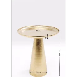 KARE Design Table D Appoint Plateau Uno Laiton O45Cm