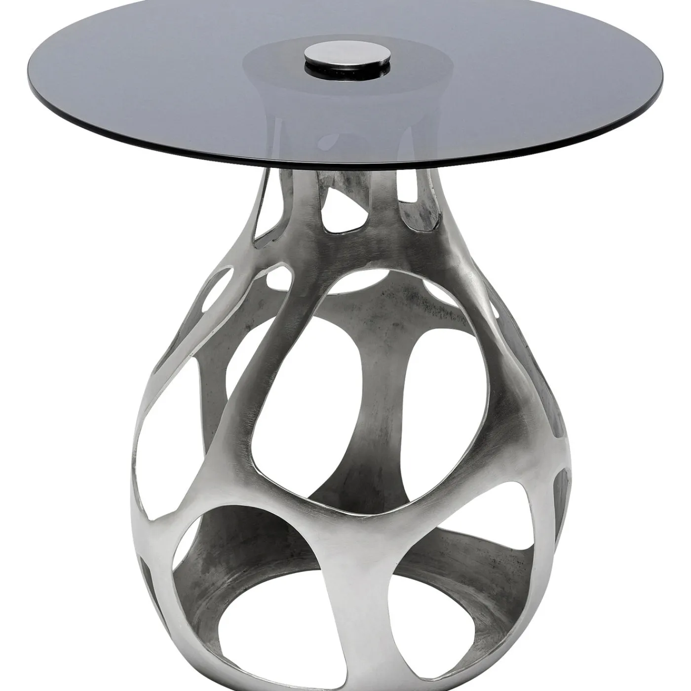KARE Design Table D Appoint Volcano Argente O60Cm