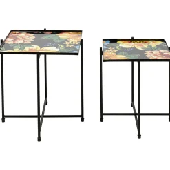 KARE Design Table D Apppoint Flowers Garden Carre (2/Set)