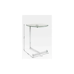 KARE Design Table D´Appoint Easy Living Transparente O46Cm