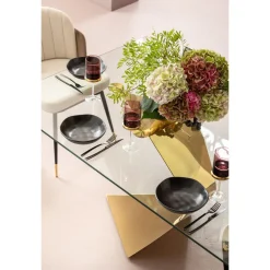 KARE Design Table Gloria Gold 200X100Cm