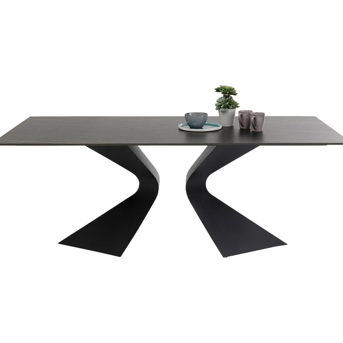 KARE Design Table Gloria Noir Ceramique 200X100