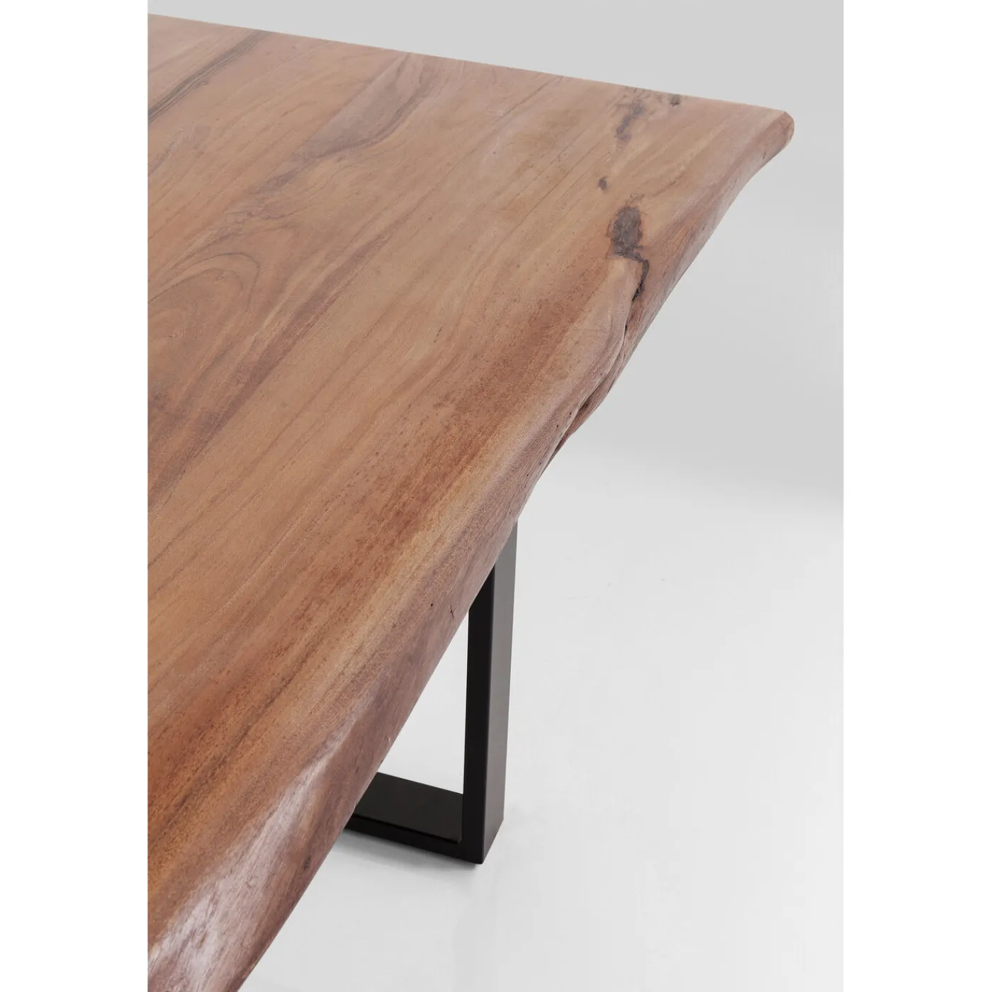 KARE Design Table Harmony Fonce Acier Brut 200X100