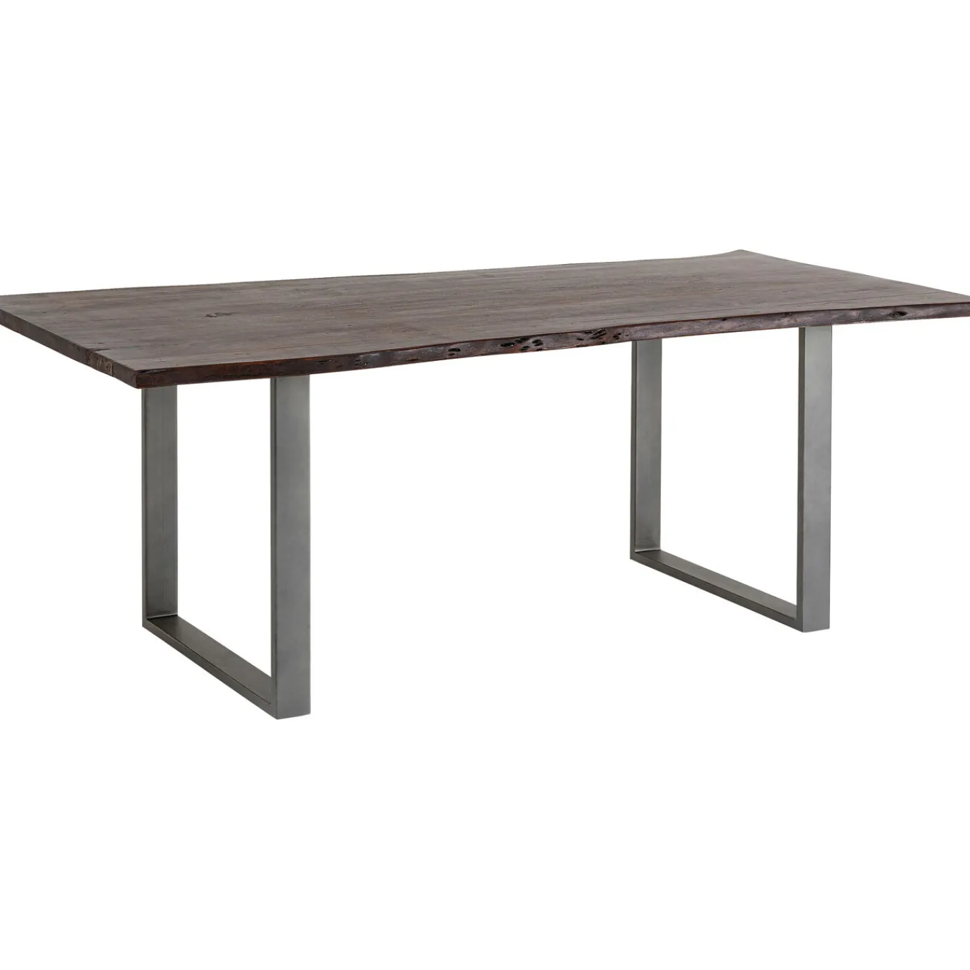 KARE Design Table Harmony Fonce Acier Brut 200X100
