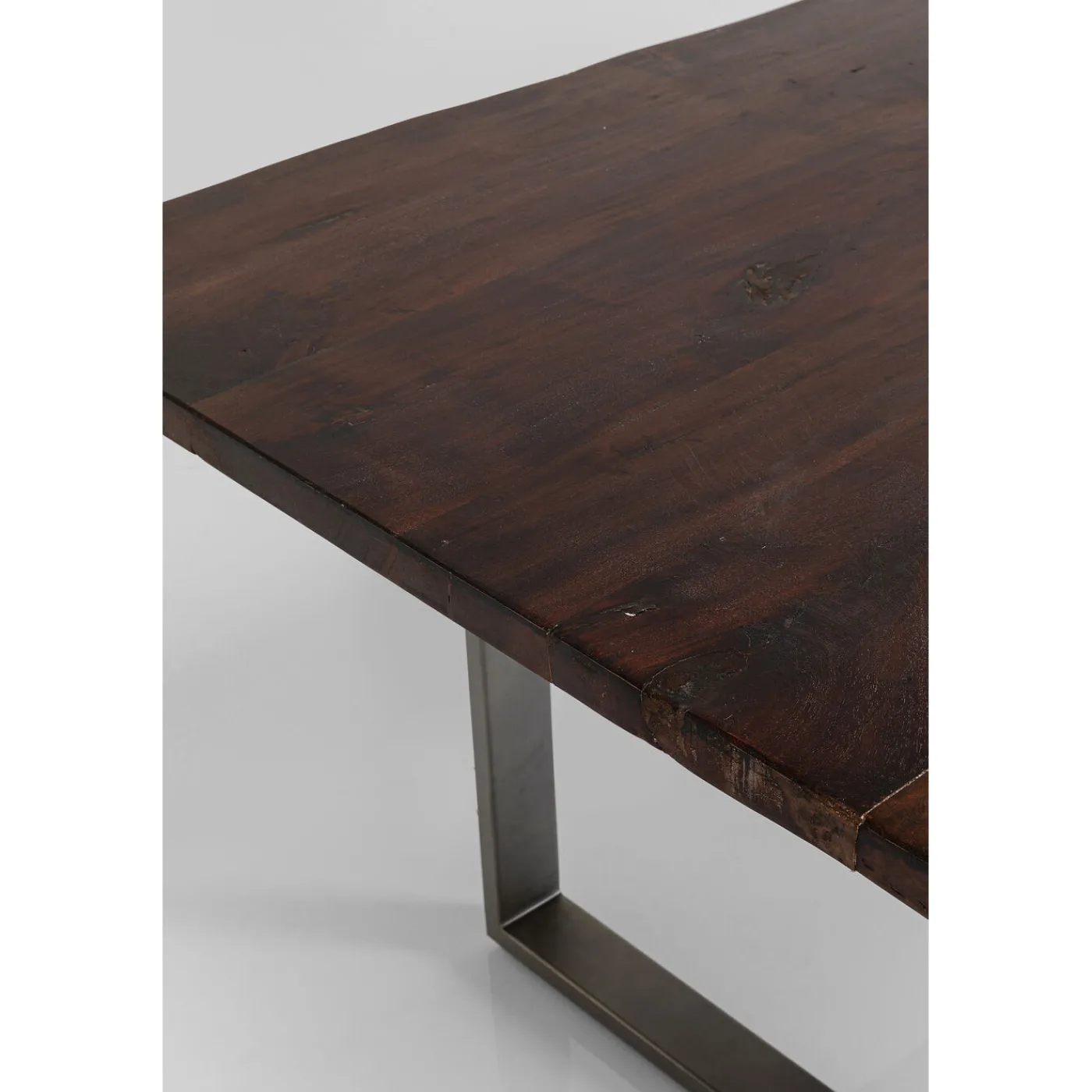 KARE Design Table Harmony Fonce Acier Brut 160X80