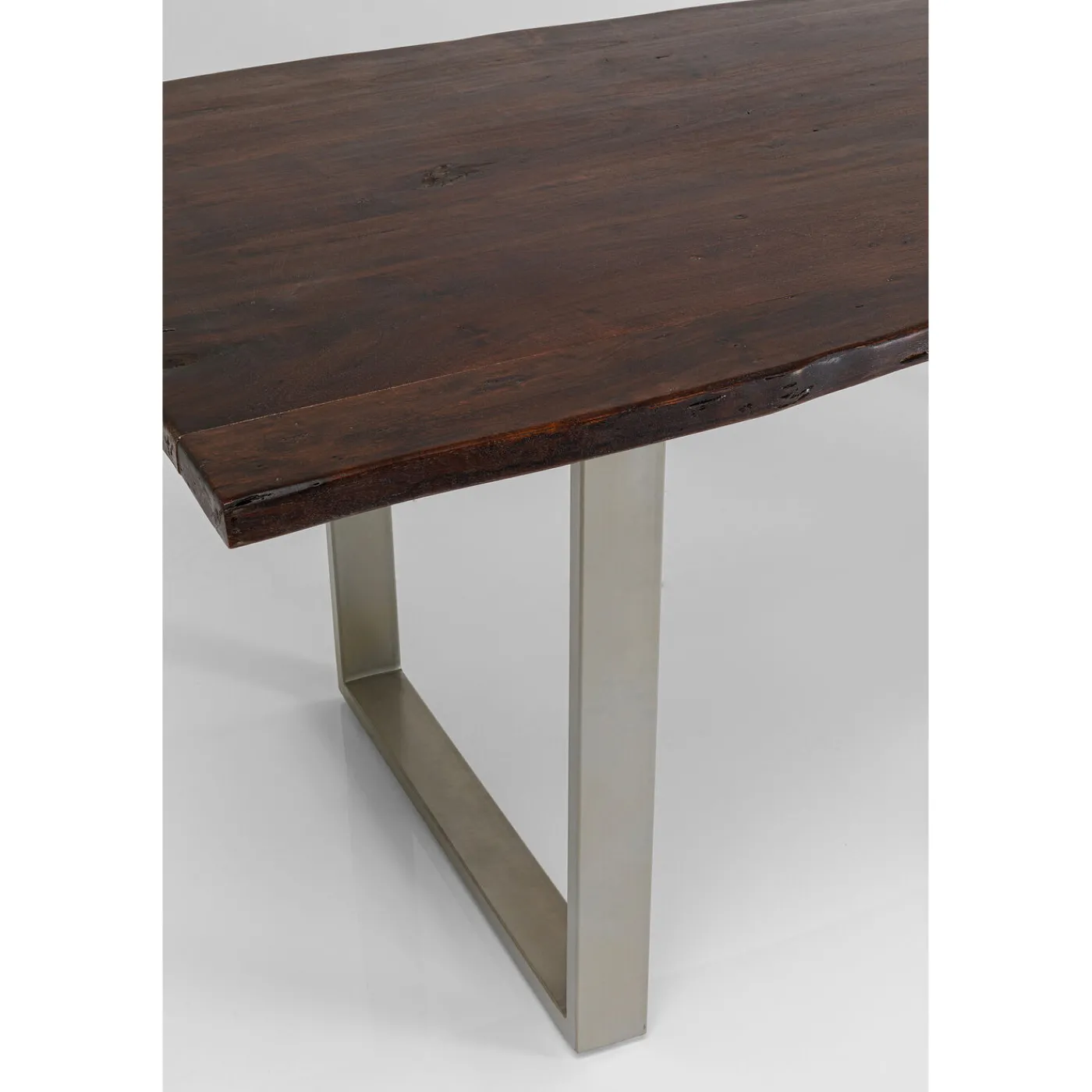 KARE Design Table Harmony Fonce Argente 200X100