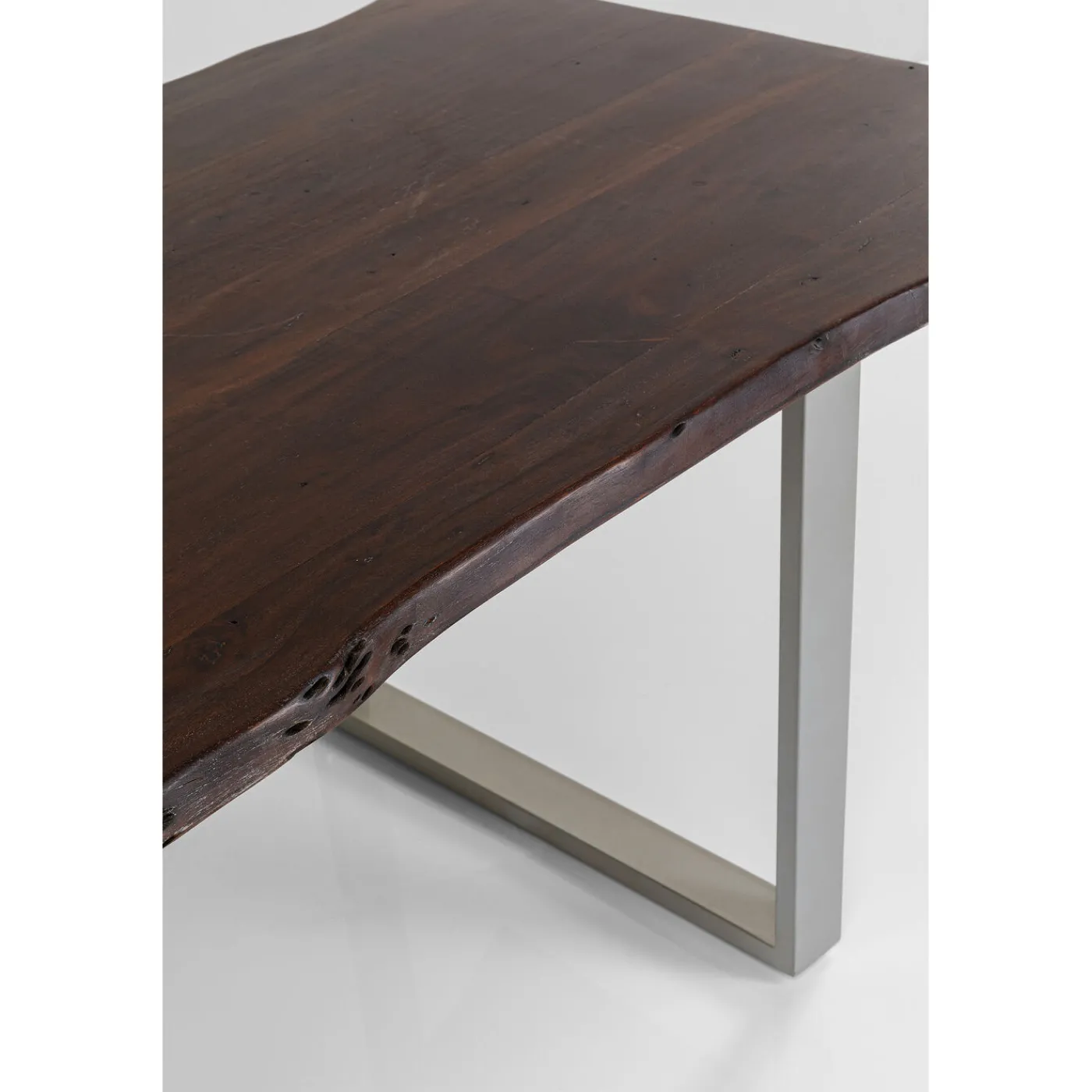 KARE Design Table Harmony Fonce Argente 200X100
