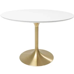 KARE Design Table Invitation Blanc-Laiton O120Cm