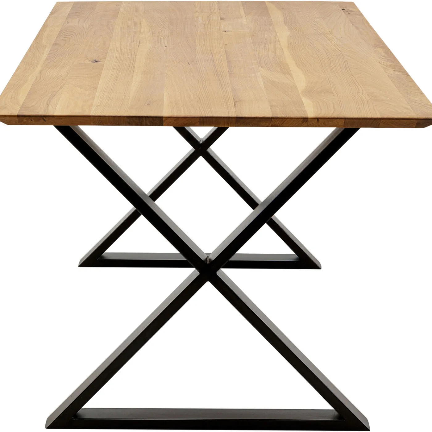 KARE Design Table Jackie Chene Cross Noir 180X90Cm