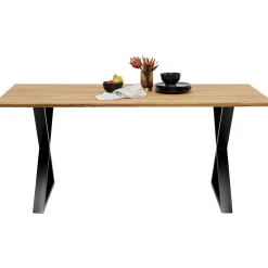 KARE Design Table Jackie Chene Cross Noir 180X90Cm