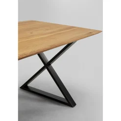 KARE Design Table Jackie Chene Cross Noir 180X90Cm