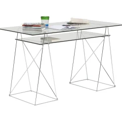 KARE Design Table Polar Chrome 8 Mm (Verre Trempe)