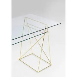 KARE Design Table Polar Laiton-Verre Trempe 8Mm