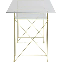 KARE Design Table Polar Laiton-Verre Trempe 8Mm